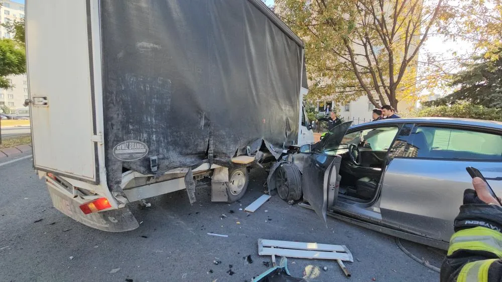 Otomobilini hızını denerken perte çıkardı