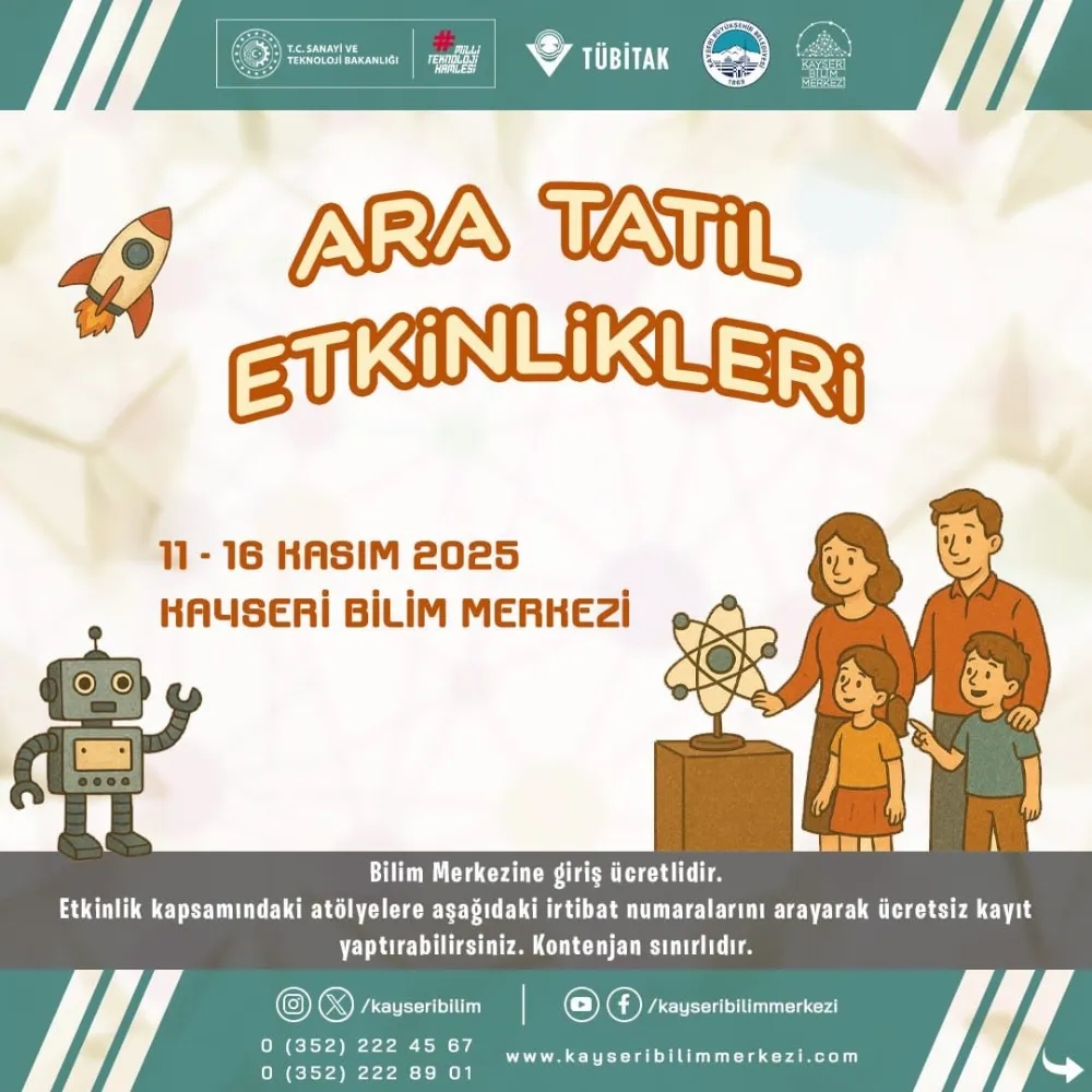 Ara tatilde öğrenciler, Bilim Merkezi