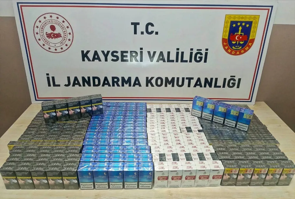 510 paket gümrük kaçağı sigara ele geçirildi