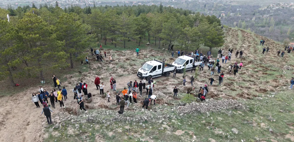 Kayseri’de 3 bin fidan toprakla buluştu!