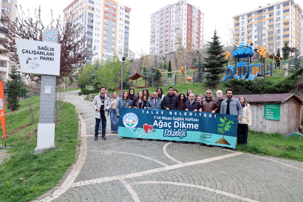 Sağlık Haftası dolayısıyla fidanlar toprakla buluştu