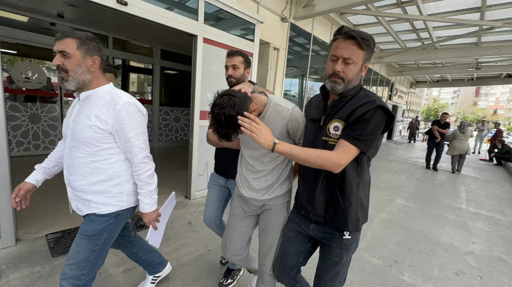 Tartıştığı kişiyi taşla başından yaralayan şüpheli tutuklandı