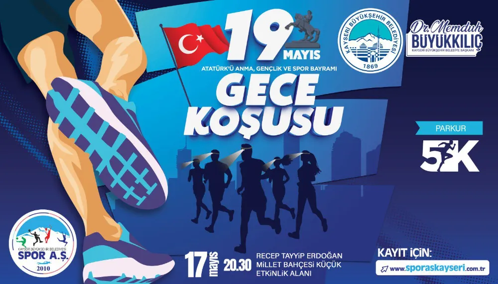Spor A.Ş.’den 19 Mayıs gece koşusu
