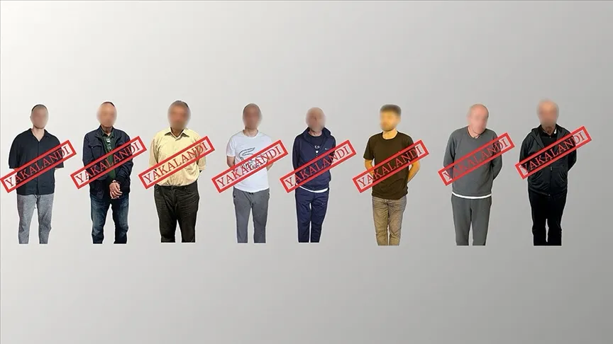 Kırmızı bültenle ve ulusal seviyede aranan 8 suçlu Türkiye