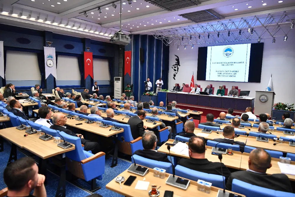 Kayseri Büyükşehir Belediyesi eylül ayı meclis toplantısı yapıldı