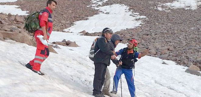 KAYBOLAN DAĞCI BÖYLE KURTARILDI