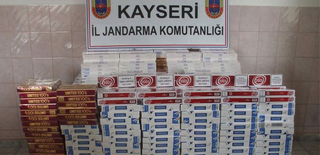 JANDARMADAN KAÇAK SİGARA OPERASYONU