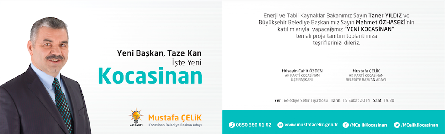 MUSTAFA ÇELİK, PROJELERİNİ AÇIKLAYACAK