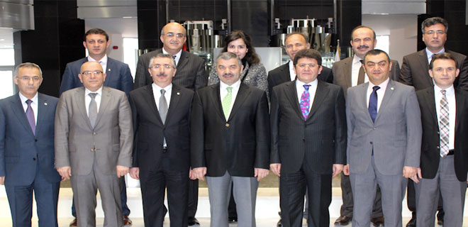EKONOMİNİN TEMSİLCİLERİNİ ZİYARET ETTİ