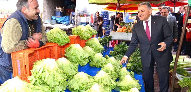 Gültepe Mahallesi pazar yerini ziyaret 