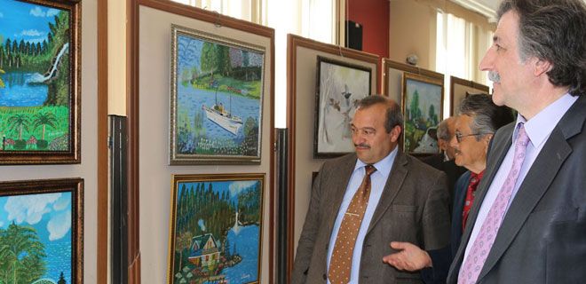 HUZUREVİ`NİN RESSAMLARI SERGİ AÇTI