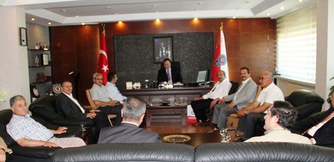 SENDİKACILARDAN, EMNİYET MÜDÜRÜ`NE ZİYARET