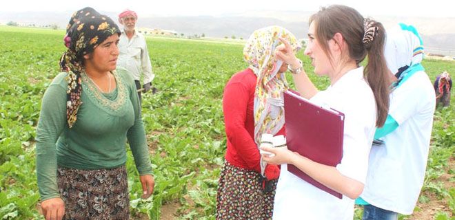 MEVSİMLİK TARIM İŞÇİSİNE MOBİL SAĞLIK  HİZMETİ