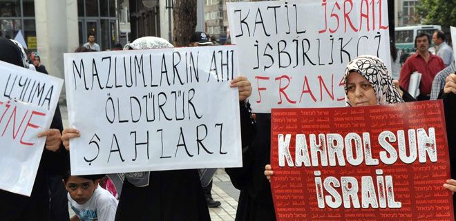 MEMUR-SEN`DEN GAZZE`YE SALDIRAN İSRAİL`E PROTESTO