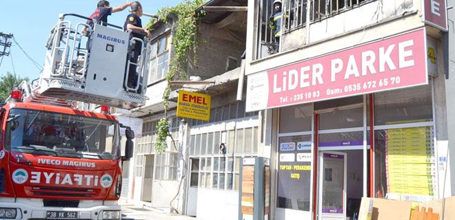 ESKİ SANAYİ`DE YANGIN