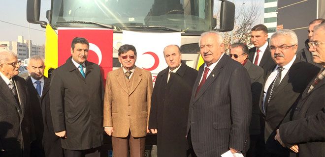 TÜRKMEN KARDEŞİLERİMİZE YARDIM ELİ UZATTI