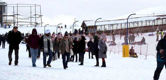 YILBAŞINDA ERCİYES`TEKİ OTELLER DOLDU