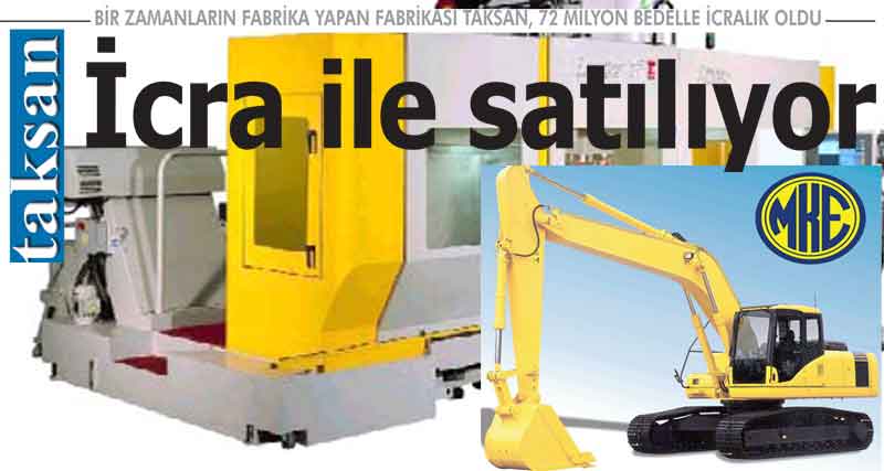 TAKSAN İCRADA SATILIYOR 