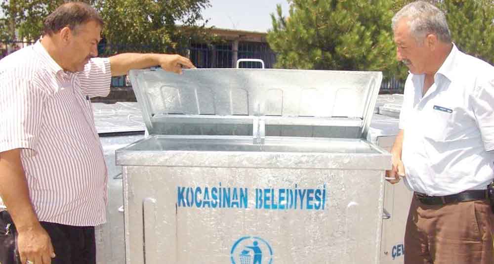 KOCASİNAN ÇÖP KONTEYNIRI ALDI