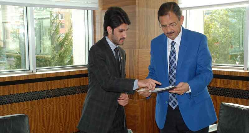 MİLLİ TÜRK TALEBE BİRLİĞİ'NDEN BAŞKAN ÖZHASEKİ'YE ZİYARET