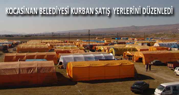 KOCASİNAN BELEDİYESİ KURBAN SATIŞ  YERLERİNİ DÜZENLEDİ