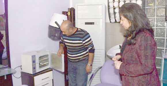 KOCASİNAN GÜZELLİK SALONLARINI DENETLEDİ