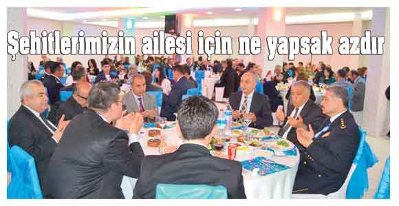 EMNİYET MENSUPLARI ŞEHİT YAKINI AİLELER YEMEKTE BİRARAYA GELDİ