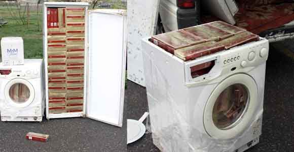 ÇAMAŞIR MAKİNESİ VE BUZDOLABINDA SİGARA KAÇAKÇILIĞI.